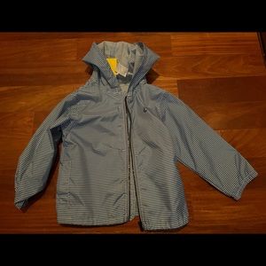 Petit Bateau, rain jacket, size 24 months, blue, never worn